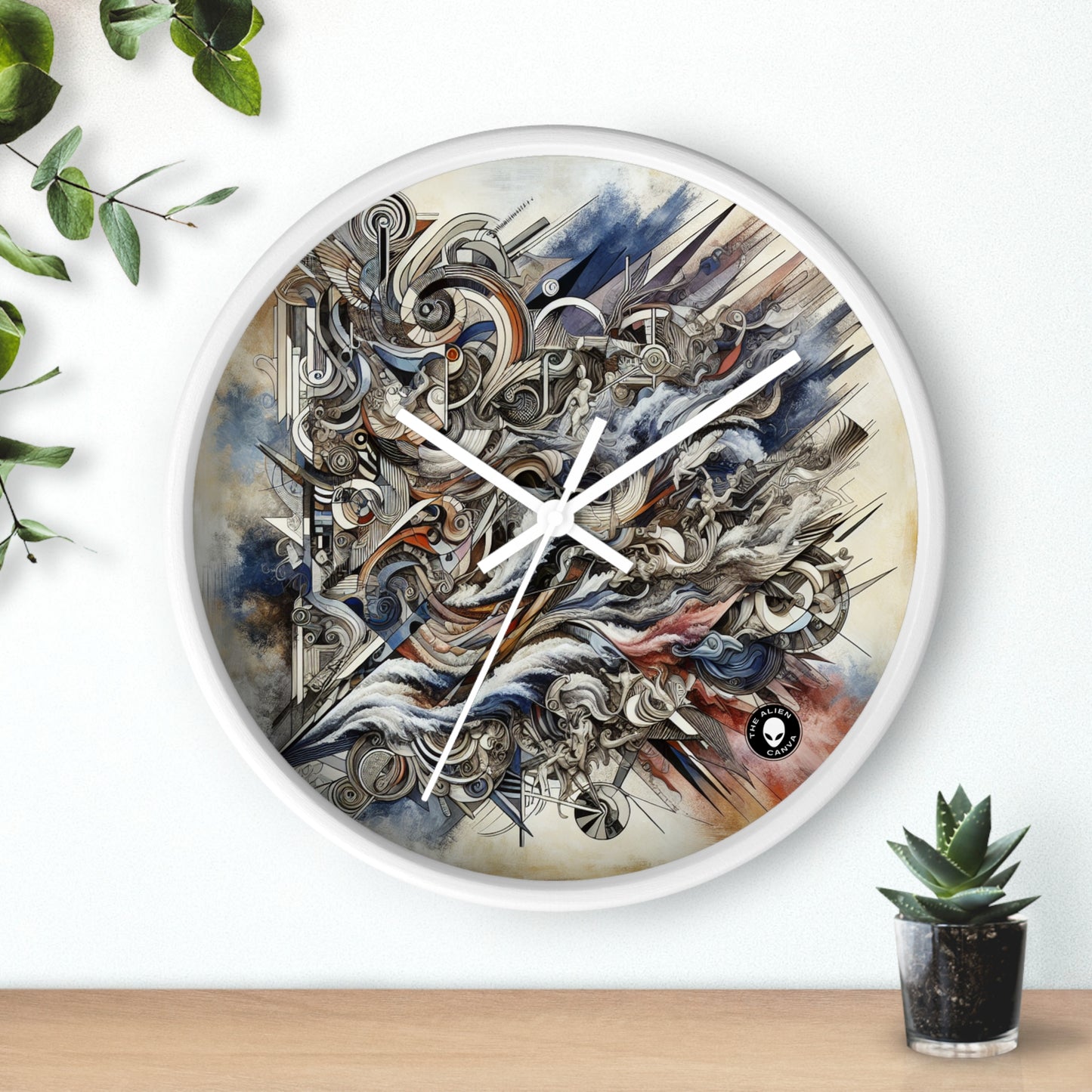 Title: "Challenging Taboos: Beyond Boundaries in Transgressive Art" - The Alien Wall Clock Transgressive Art