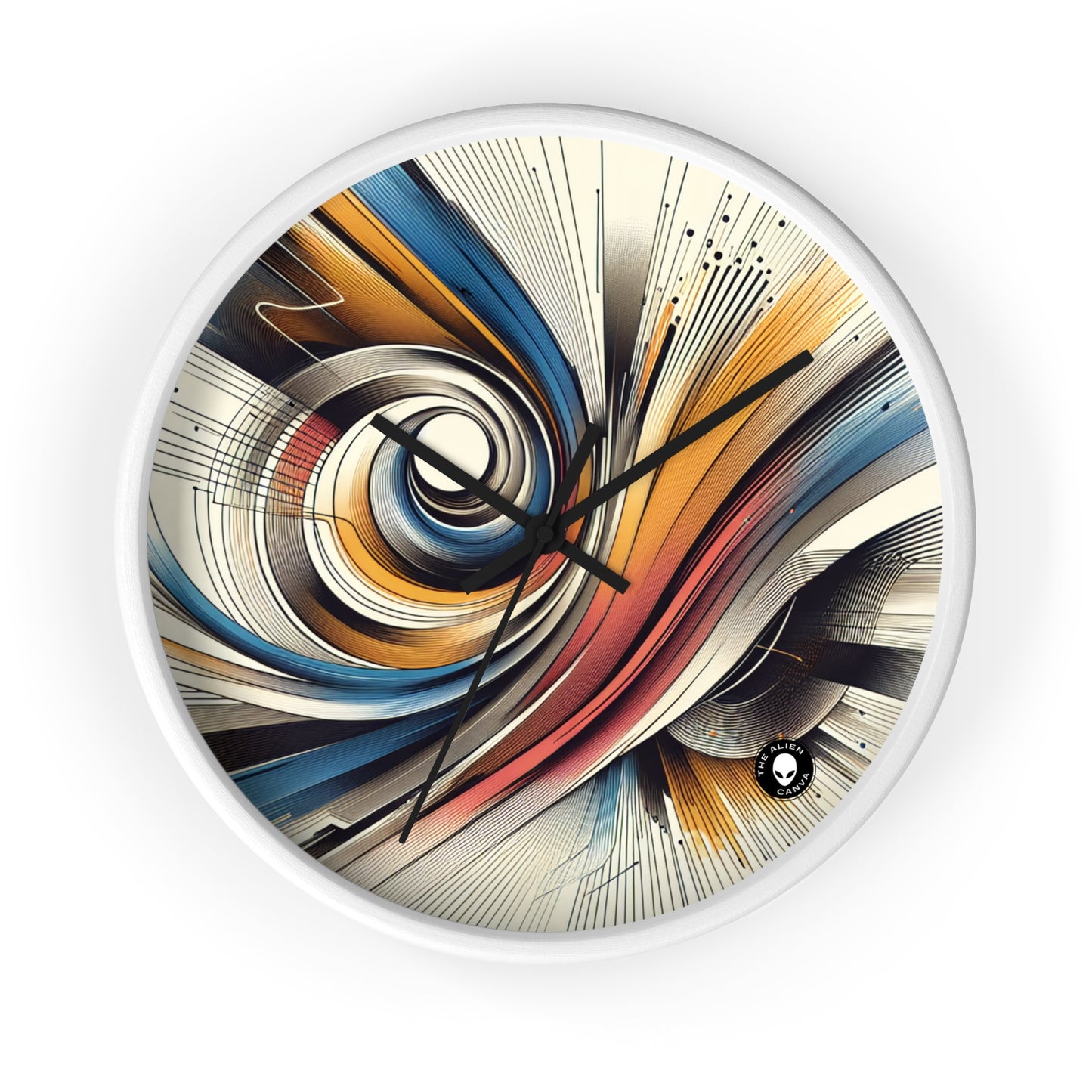 "Mechanical Harmony: A Kinetic Art Installation" - The Alien Wall Clock Kinetic Art