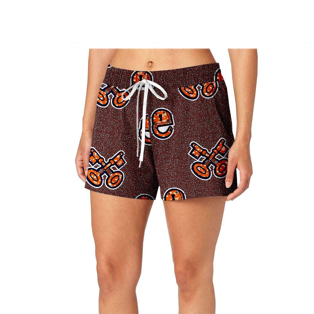 Printed cotton batik shorts