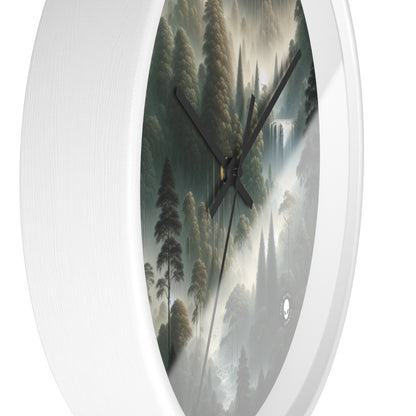 "Misty Forest Retreat" - The Alien Wall Clock