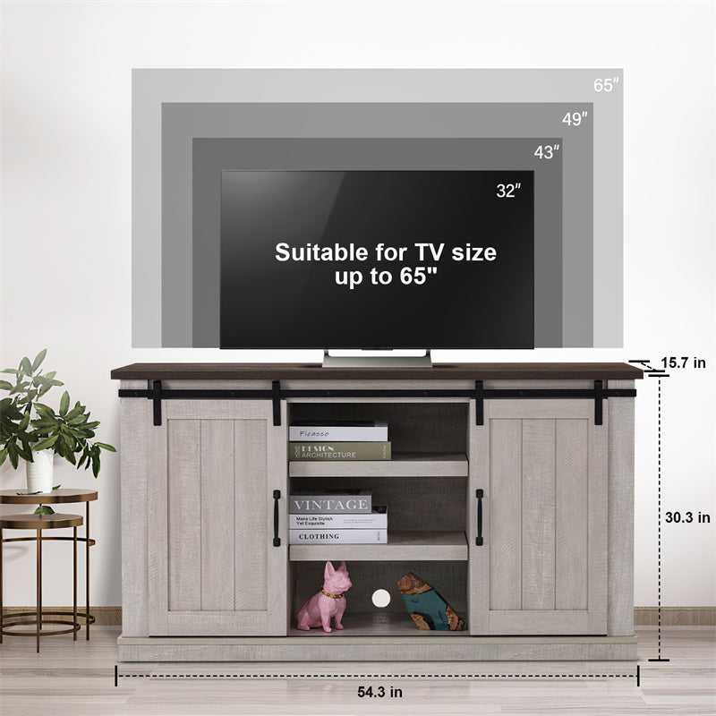 Meuble TV en bois de salon de maison vintage