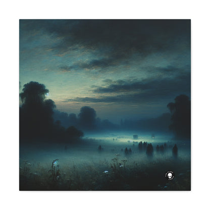 "Misty Twilight : un voyage tonaliste vers une sérénité silencieuse" - The Alien Canva Tonalism