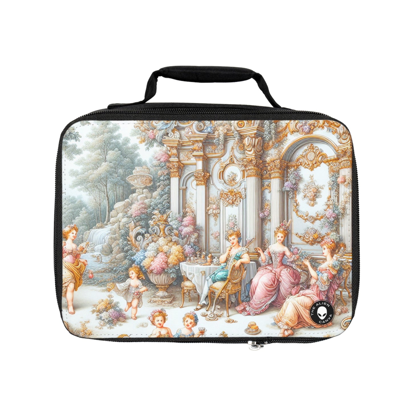 "Un jardin de délices rococo : une extravagance fantaisiste" - Le sac à lunch Alien Rococo