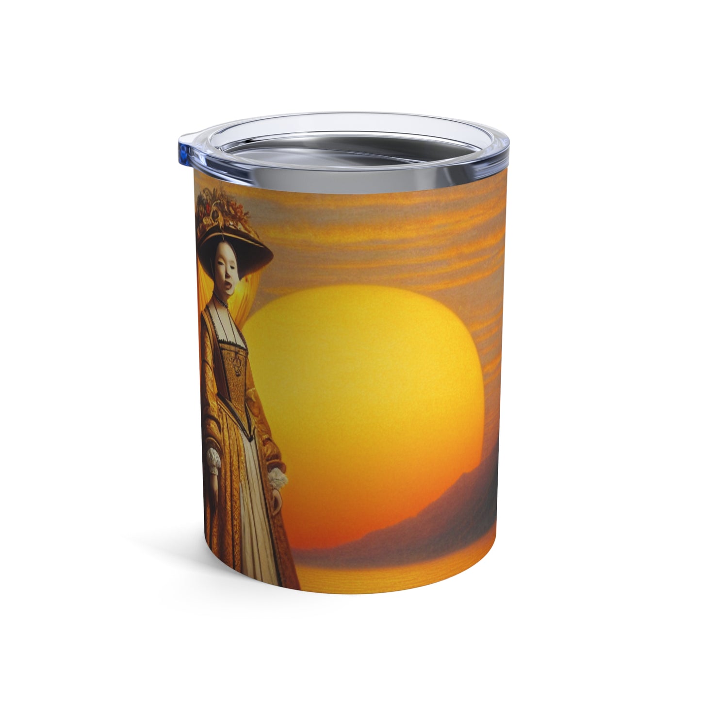 "Crepúsculo dorado en la góndola italiana" - The Alien Tumbler 10oz Renaissance Art Style