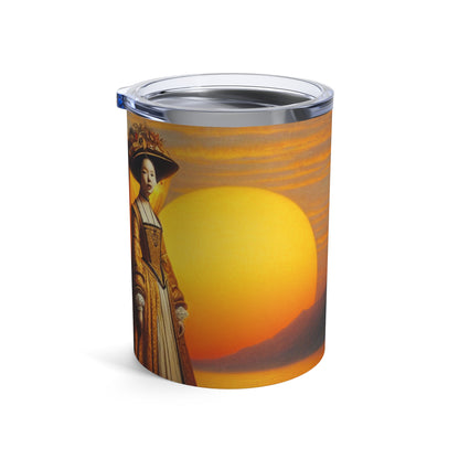 "Golden Twilight in the Italian Gondola" - The Alien Tumbler 10oz Renaissance Art Style