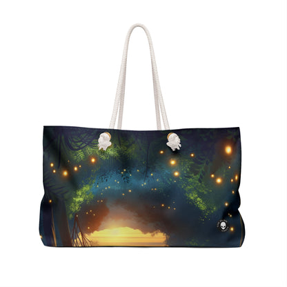 "Enchanted Dusk: Fireflies in the Forest" - The Alien Weekender Bag