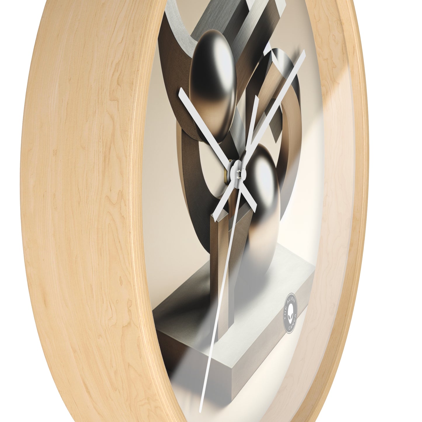 "Harmony in Nature: A Modernist Interpretation" - The Alien Wall Clock Modernist Sculpture