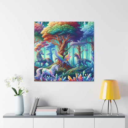 "Crystal Forest: Realm of Mythical Beings" - The Alien Canva