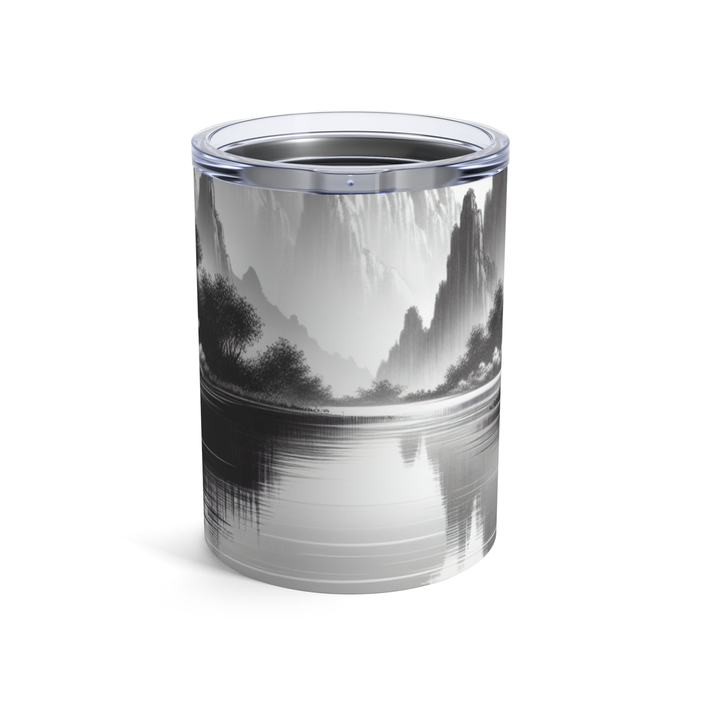 "Pristine Splendor" - El vaso alienígena de 10 oz con pintura de tinta zen