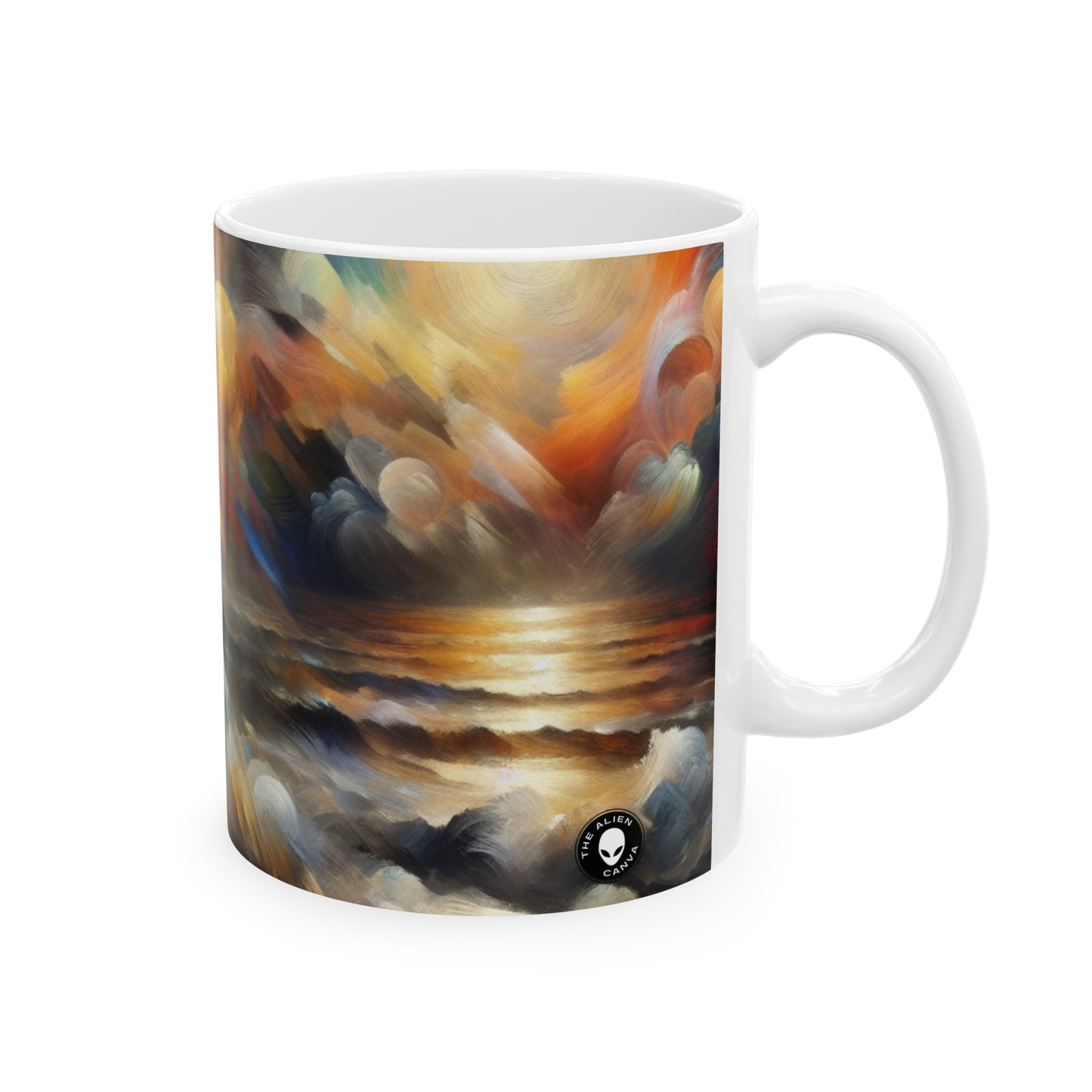 "Metamorphosis in the Enchanted Forest" - The Alien Ceramic Mug 11oz Symbolism