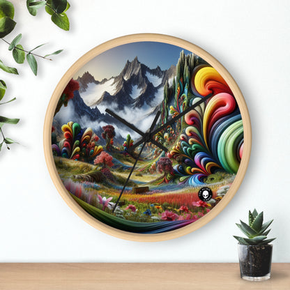 "Candy Mountains and Whimsical Valleys" - The Alien Wall Clock