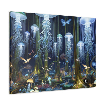 "Jellyfish Grove: A Luminescent Fantasy Forest" - The Alien Canva