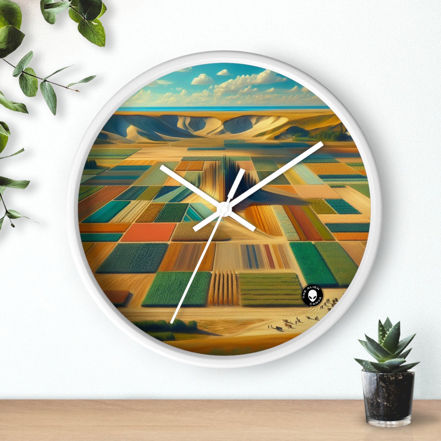 "Forest Mandala: Nature's Harmony" - The Alien Wall Clock Land Art