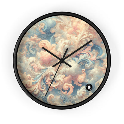 "Rococo Reverie : une scène de salle de bal luxueuse" - L'horloge murale Alien Rococo