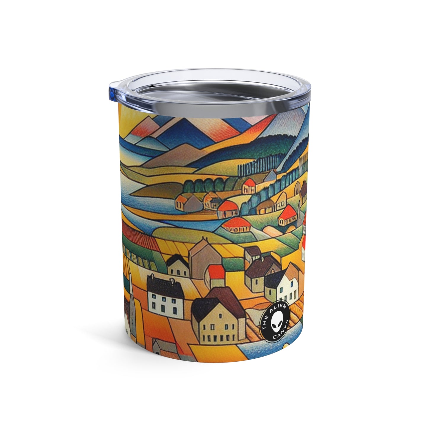 "Primal Paradise: A Vibrant Jungle Celebration" - The Alien Tumbler 10oz Primitivism