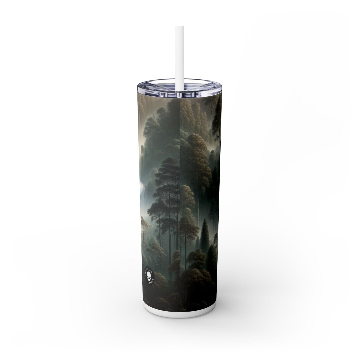 "Misty Forest Retreat": vaso estrecho con pajita de 20 oz de Alien Maars®