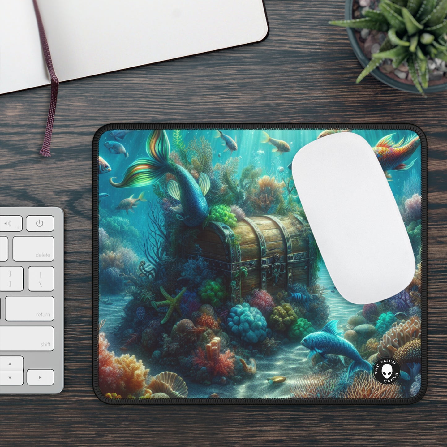 « Enchantement des profondeurs » – Le tapis de souris de jeu Alien