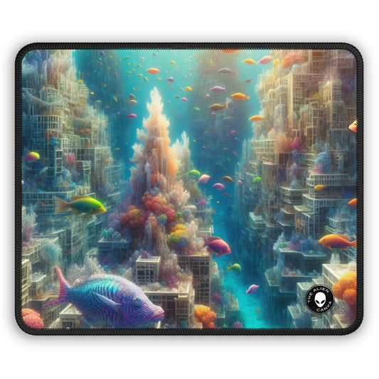 "Coralline City: A Surreal Underwater Wonderland" - The Alien Gaming Mouse Pad