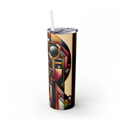 « Ma réflexion cubiste » - The Alien Maars® Skinny Tumbler avec paille 20oz Cubisme