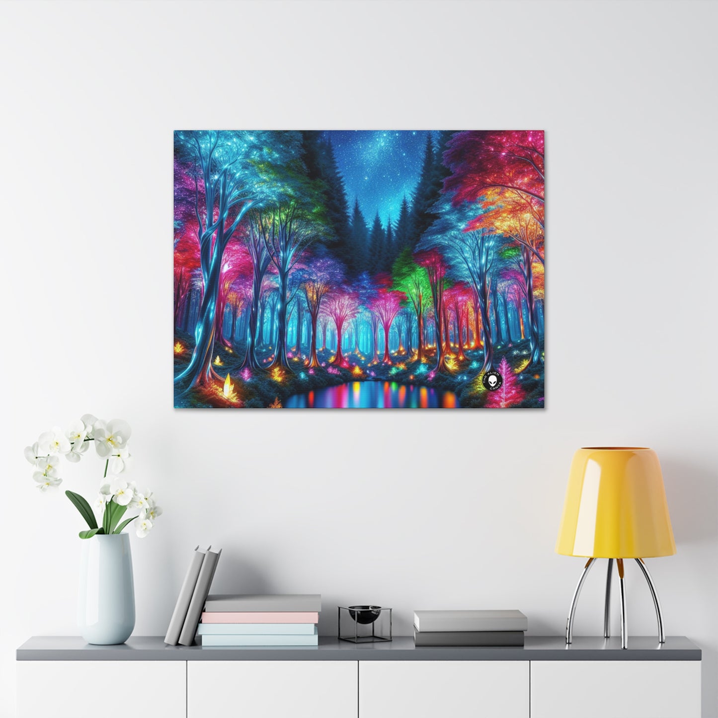 "Crystal Glow: The Enchanted Forest" - The Alien Canva