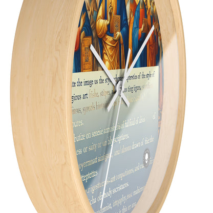 "Forged in Faith: The Journey from Despair to Hope" - The Alien Wall Clock Religious Art