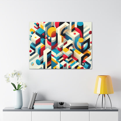 "Harmonious Balance: Geometric Abstract Art" - The Alien Canva Geometric Abstraction