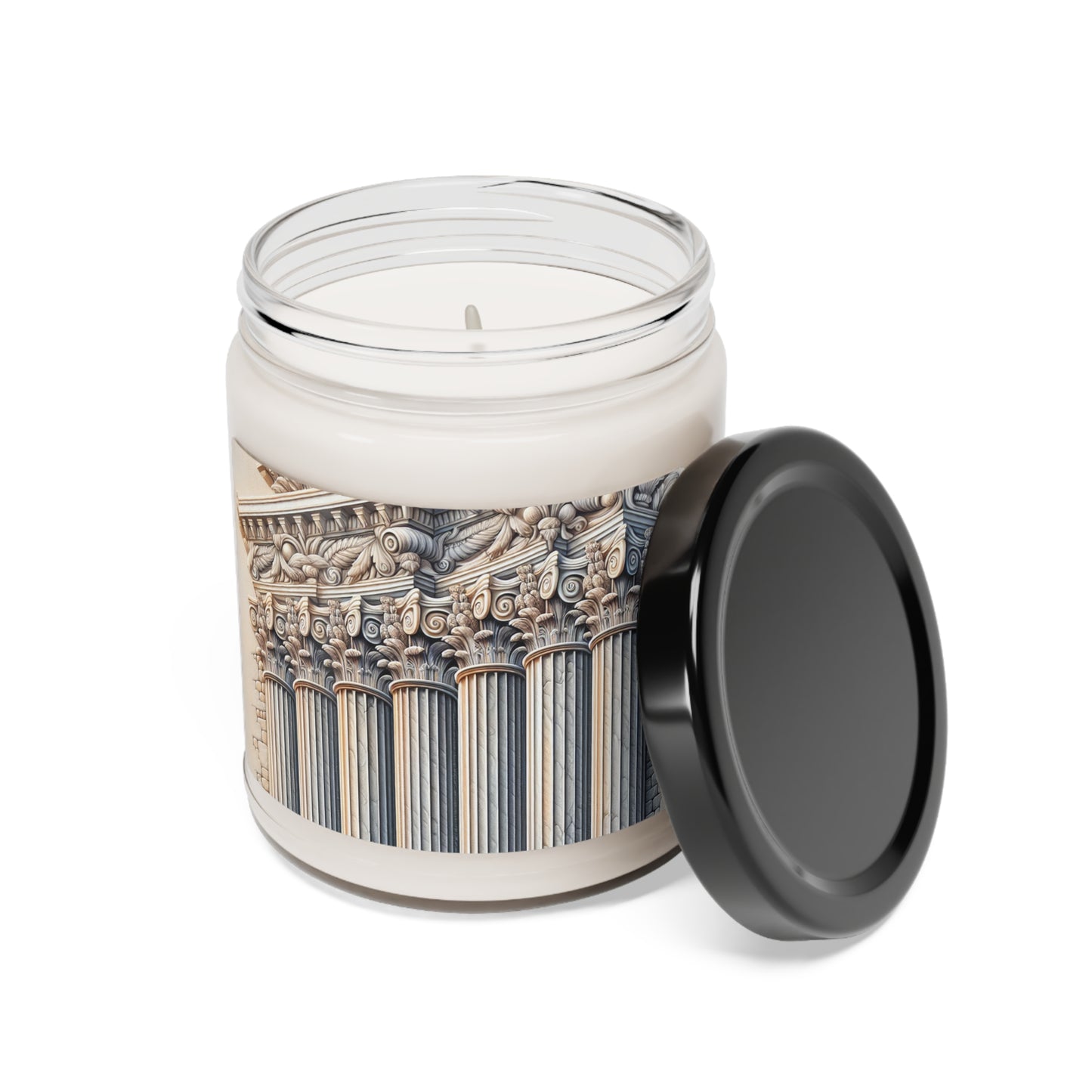 "3D Wall Columns: An Architectural Artpiece" - The Alien Scented Soy Candle 9oz Trompe-l'oeil Style