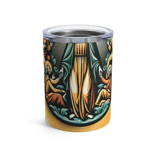 "Essence entrelacée : une célébration abstraite du chaos et de l'harmonie" - The Alien Tumbler 10oz Remodernism