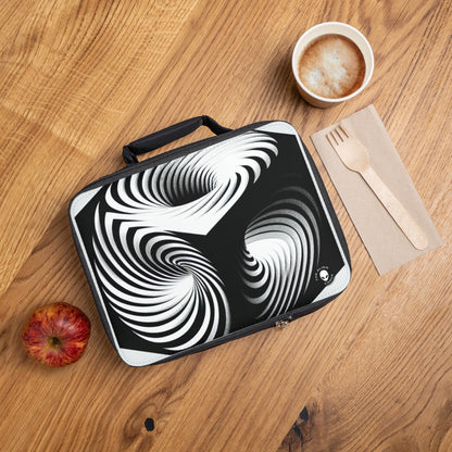 "Cube convolutif : une illusion d'optique d'un mouvement incessant" - Le sac à lunch Alien Op Art