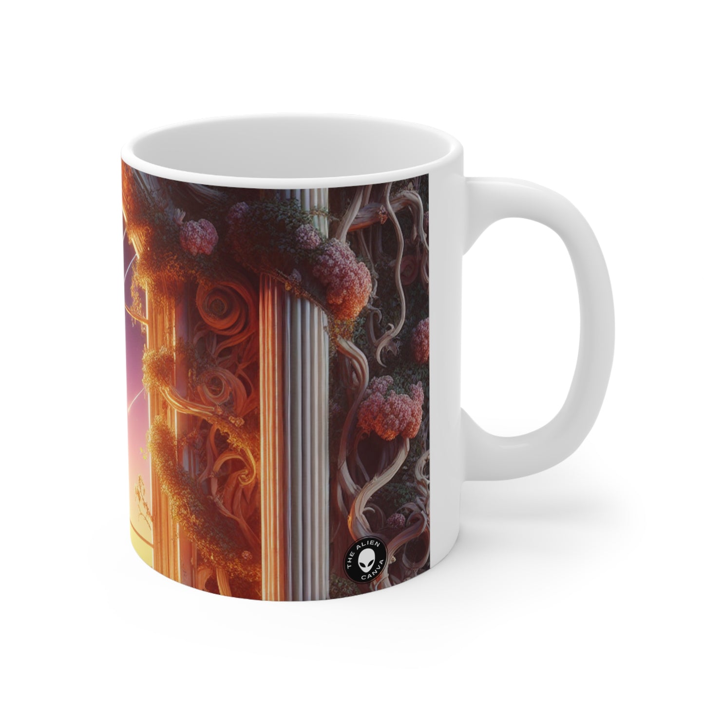 "L'élégante lumière des étoiles du baroque". - La tasse en céramique Alien 11oz Baroque