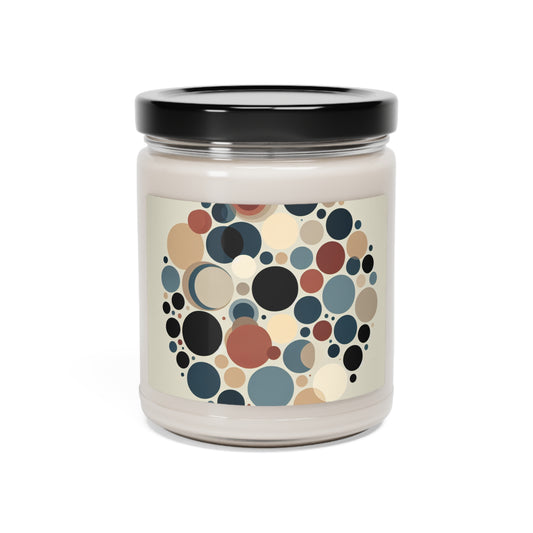 "Interwoven Circles: A Minimalist Approach" - The Alien Scented Soy Candle 9oz Minimalism Style