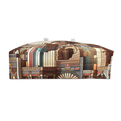 "Deco Ruins: Geometric Art in an Ancient Setting" - The Alien Weekender Bag Art Deco Style
