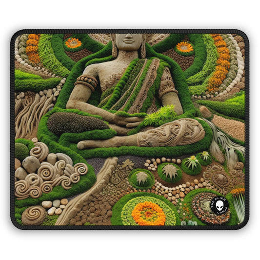 "Forest Mandala: A Harmony of Nature" - The Alien Gaming Mouse Pad Earth Art