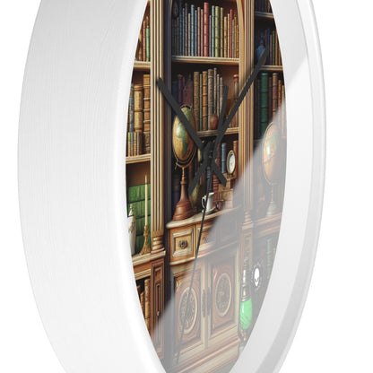 "Revealed Wonders: A Trompe-l'oeil Journey to an Underwater Oasis" - The Alien Wall Clock Trompe-l'oeil