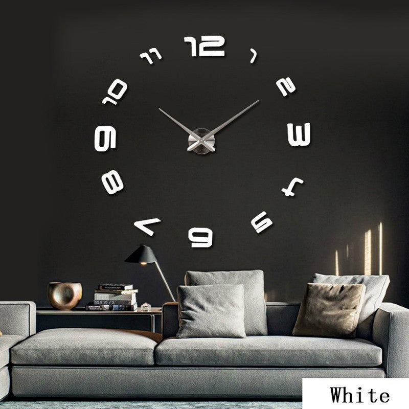 Oversized Acrylic Wall Clock Living Room Modern Art Wall Clock Mirror Clock