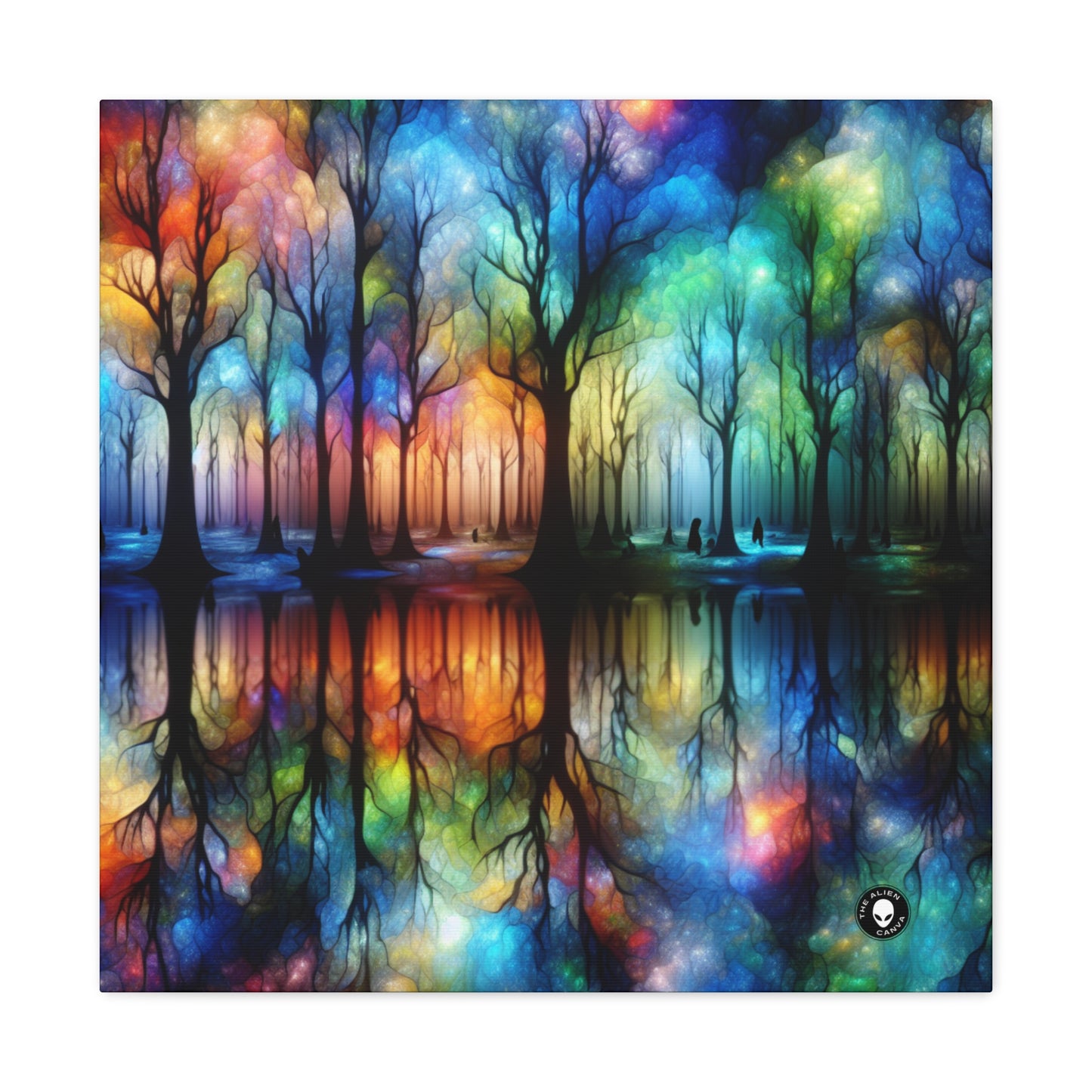 "Enchanted Rainbow Woods" - The Alien Canva