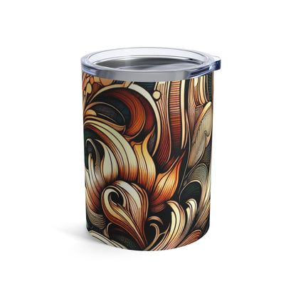 "Elegancia floral: Póster del jardín botánico Art Nouveau" - The Alien Tumbler 10oz Art Nouveau