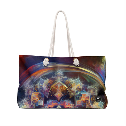 "Mandala dinámico: una pintura geométrica vibrante" - The Alien Weekender Bag