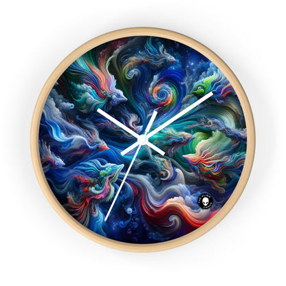 "Psychedelic Underwater Wonderland" - The Alien Wall Clock