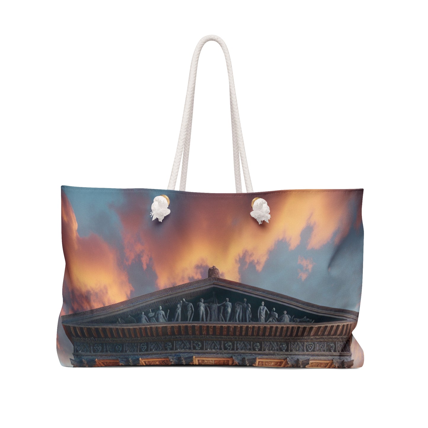 "Warm Glow of the Grecian Temple" - The Alien Weekender Bag Neoclassicism Style