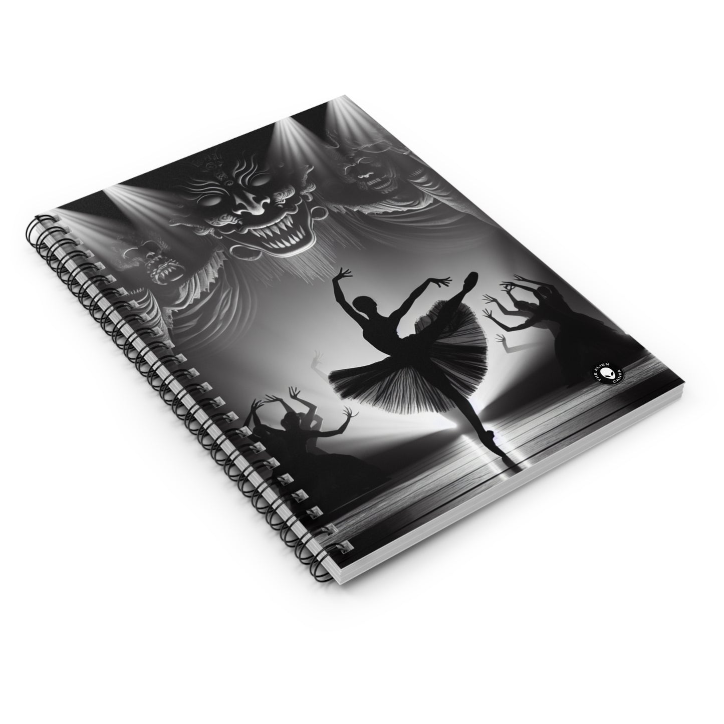 "Dance in the Spotlight". - The Alien Spiral Notebook (Ruled Line)