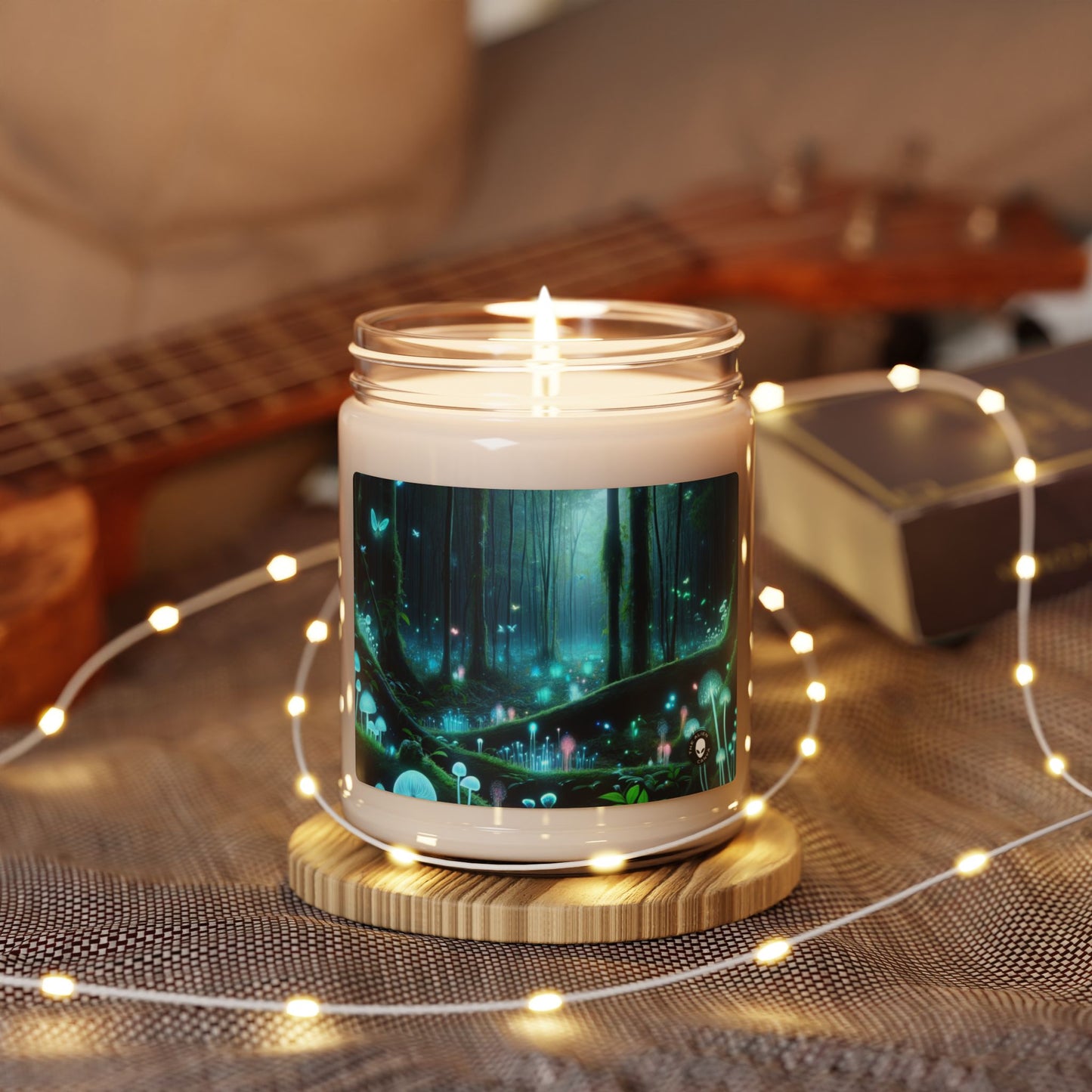 "Enchanted Night: Bioluminescent Forest" - The Alien Scented Soy Candle 9oz