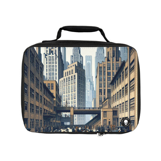 "Urban Geometry: A Modern Cityscape in New Objectivity"- The Alien Lunch Bag New Objectivity