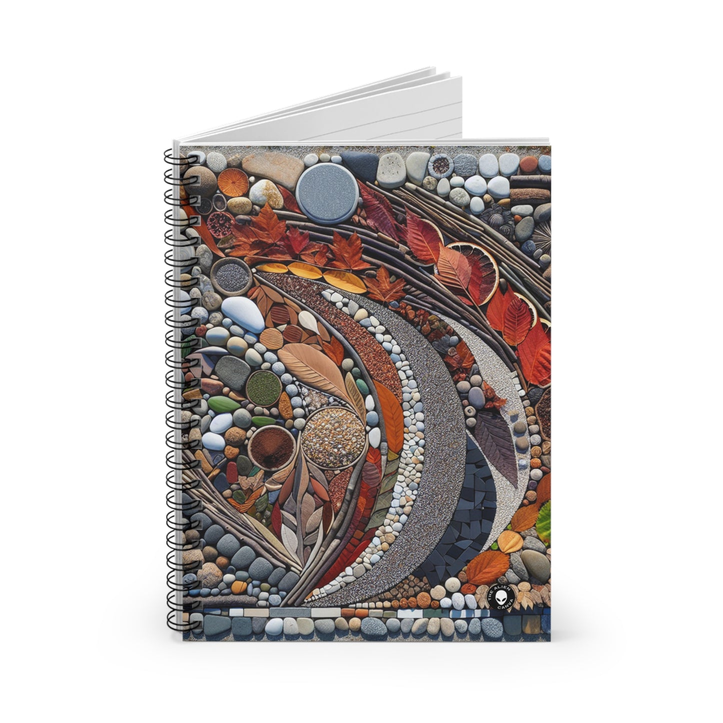 "Nature's Urban Canvas" - The Alien Spiral Notebook (Ruled Line) Land Art