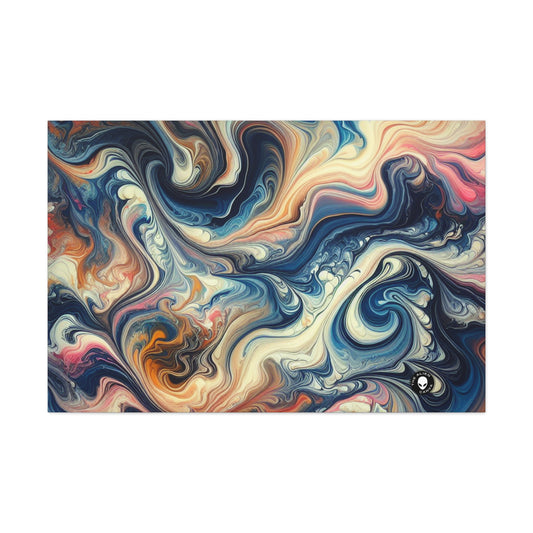 Lush Rainforest: Acrylic Pouring Inspired by Tropical Beauty - The Alien Canva Acrylic Pouring