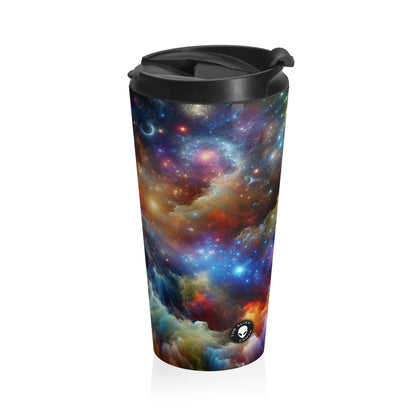 "Galactic Creation: A Kaleidoscope of Cosmic Wonder" - The Alien Stainless Steel Travel Mug