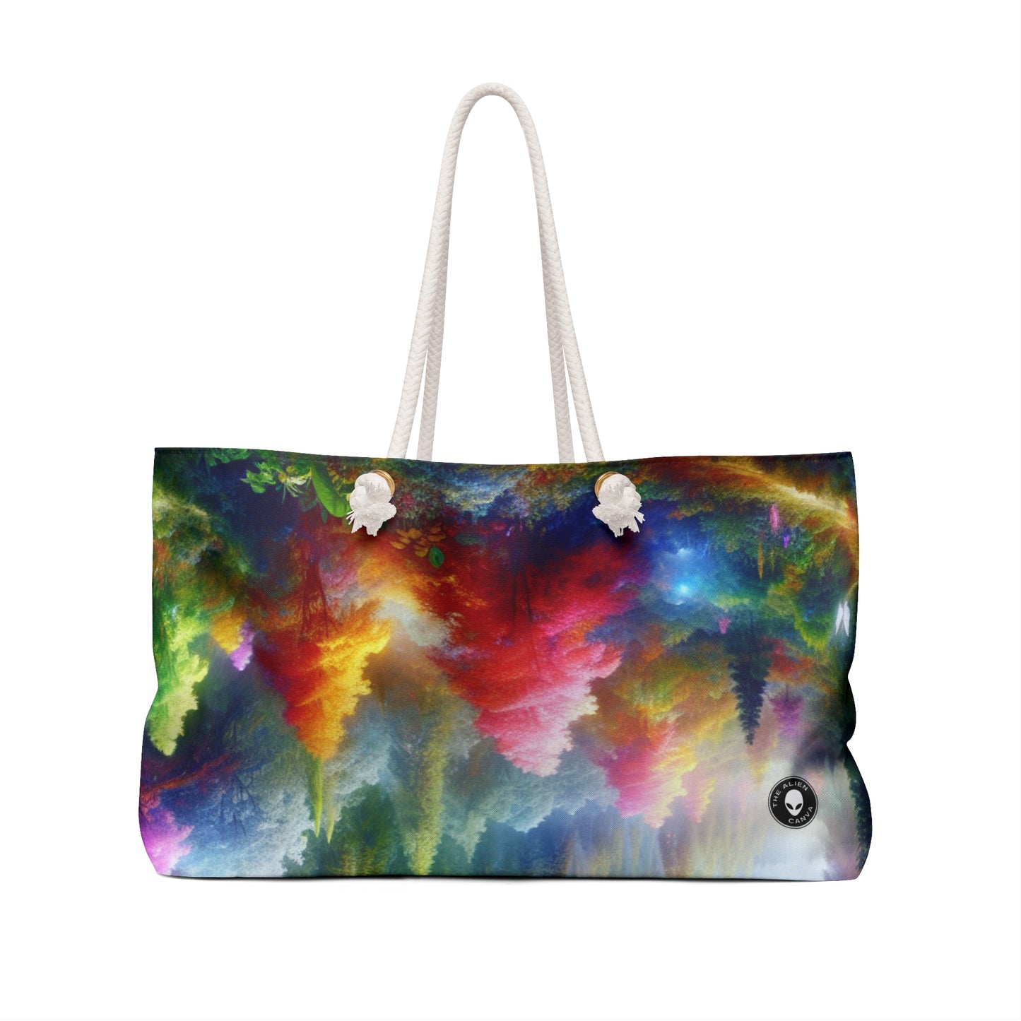 "Glowing Enchantment: The Castle in the Colorful Forest" - The Alien Weekender Bag