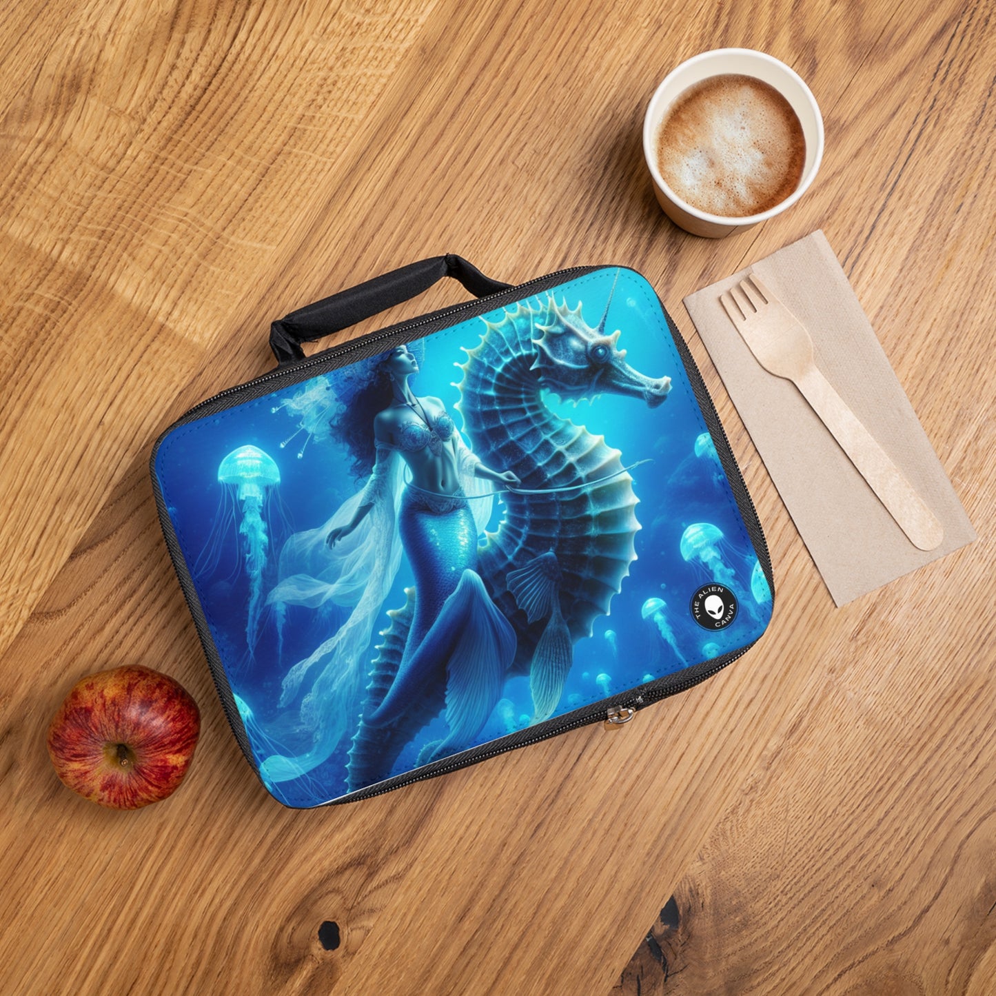 "Mermaid Magic: Journey with the Giant Seahorse"- The Alien Lunch Bag