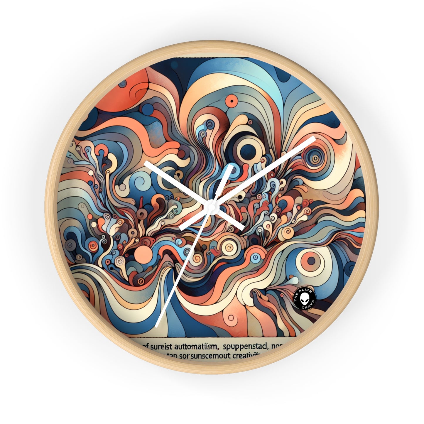 "Unleashing the Unconscious: A Surrealistic Exploration" - The Alien Wall Clock Surrealist Automatism