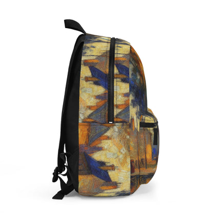 "Rainy Evening: A Post-Impressionist Cityscape" - The Alien Backpack Post-Impressionism